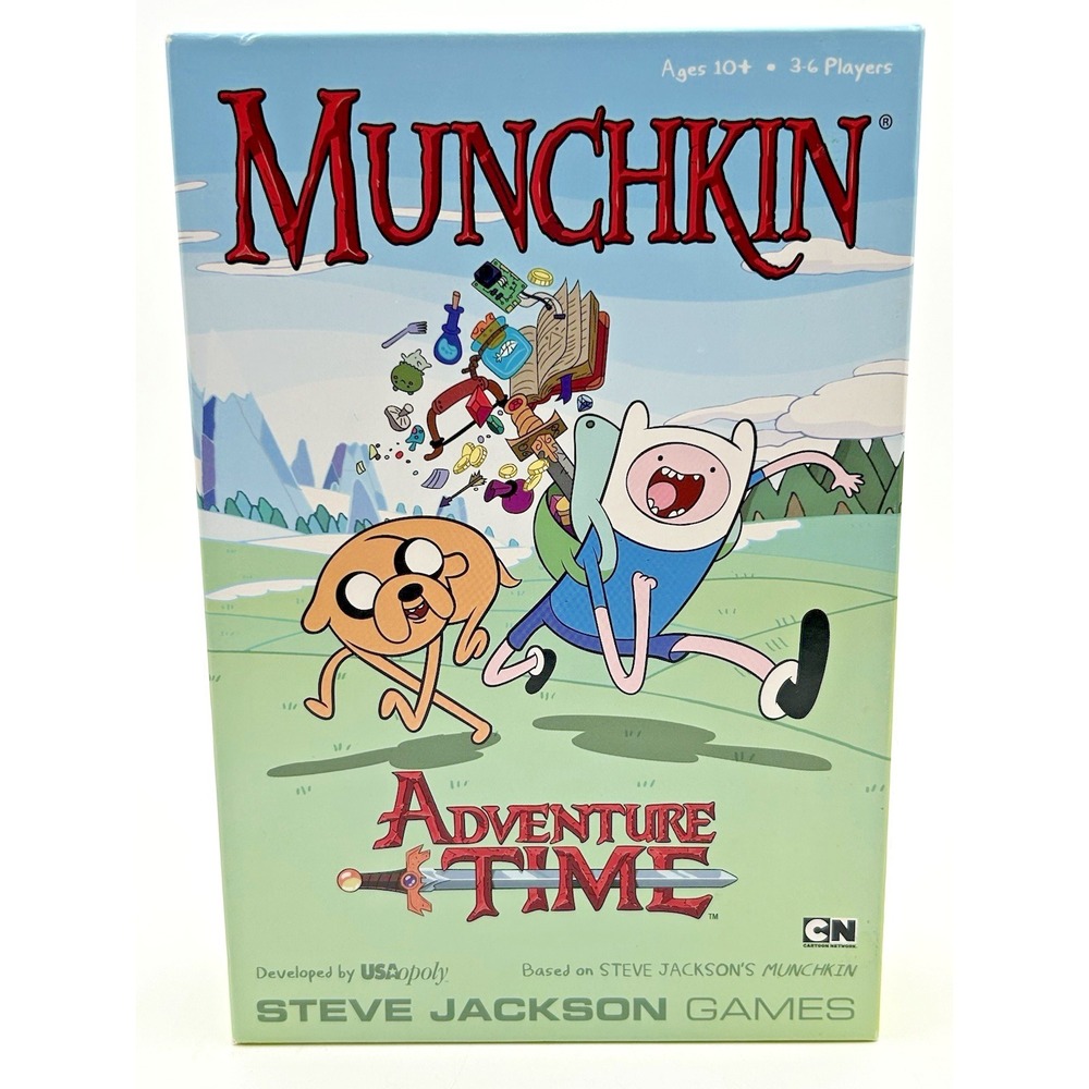 Munchkin Adventure Time Card Game Steve Jackson 100% Complete USAopoly EUC